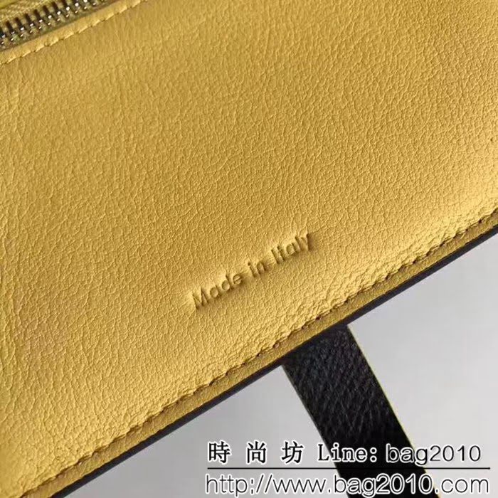 CELINE賽琳原單 專櫃款 手掌紋牛皮小號搭扣拼色錢夾 0146 SL1428